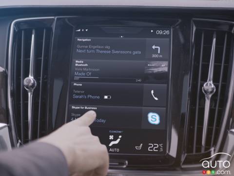 The 90 Series from Volvo to Feature Skype for Business