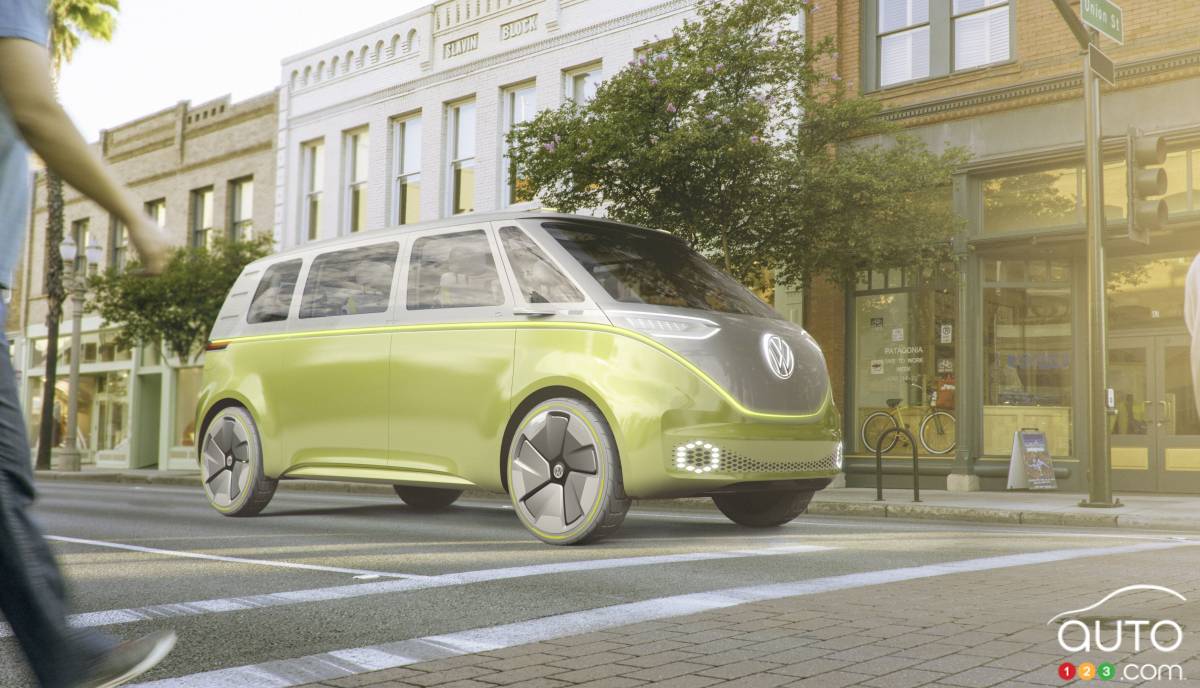 Detroit 2017: Volkswagen I.D. Buzz concept is a Microbus for the future (video)