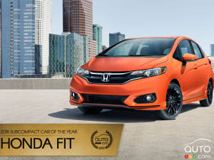 Honda Fit, Auto123.com’s 2018 Subcompact Car of the Year
