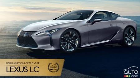 Lexus LC, Auto123.com’s 2018 Luxury Car of the Year