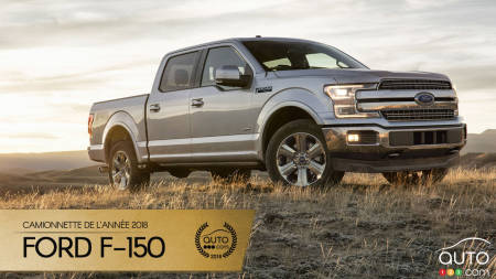 Le Ford F-150, camionnette de l’année 2018 selon Auto123.com