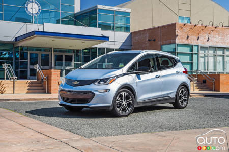 La Chevrolet Bolt EV, véhicule vert de l’année 2018 selon Auto123.com