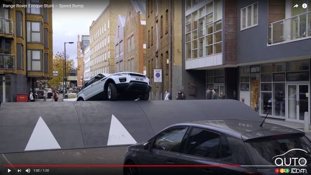 Range Rover Evoque Takes on the World’s Biggest Speed Bump!