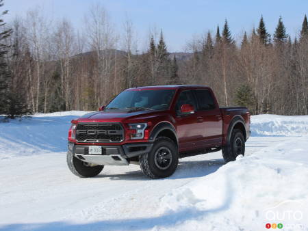 2017 Ford F-150 Raptor tackling winter like a grizzly