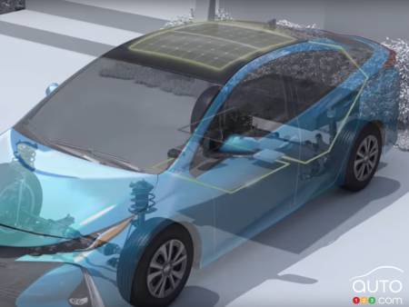 Charging your Toyota Prius Prime starts with the Solar Roof! (video)
