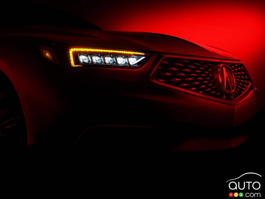 This 2018 Acura TLX teaser hints at sharper, sportier styling