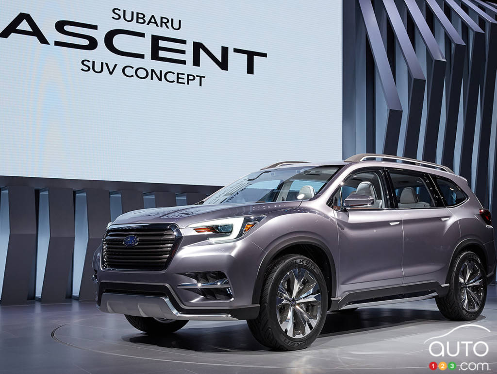 The all-new Subaru Ascent, unveiled at the 2017 New York Auto Show
