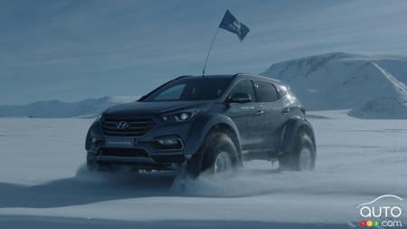 Le Hyundai Santa Fe Sport démontre sa fiabilité… au pôle Sud!