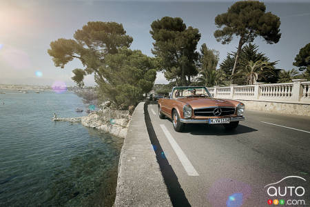Conduire une Mercedes SL classique en Europe, vous en rêvez?