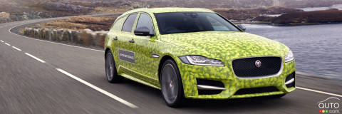 Jaguar XF Sportswagon Partly Unveiled