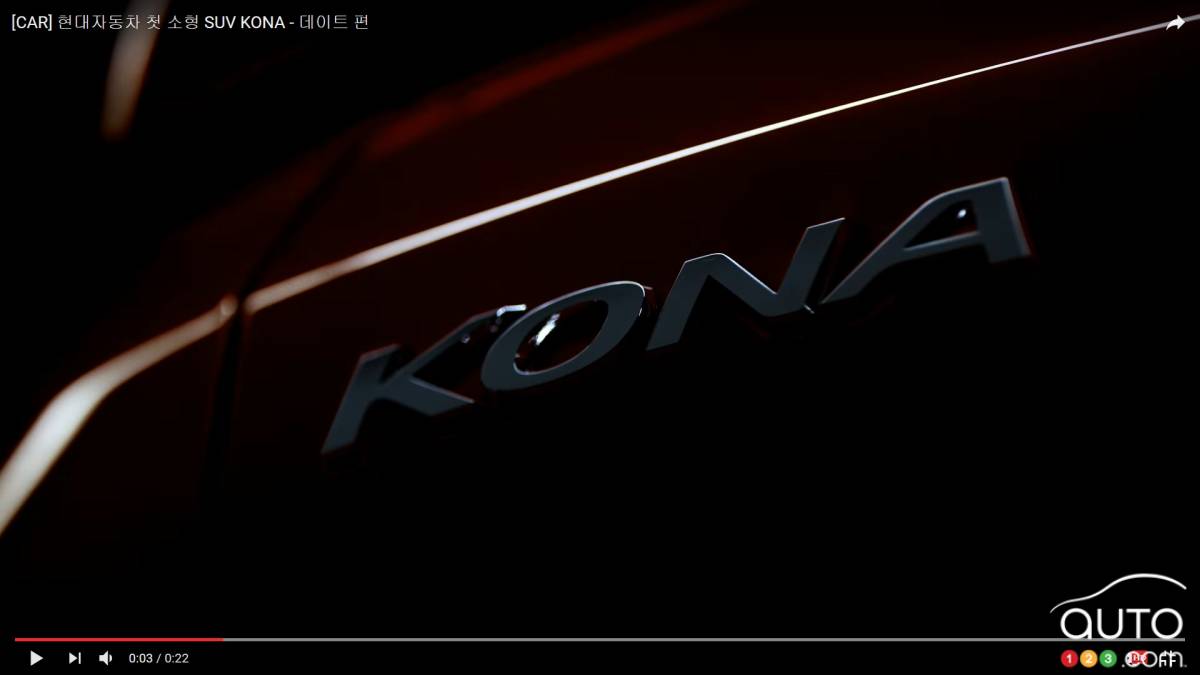 Hyundai Kona : date de lancement confirmée!