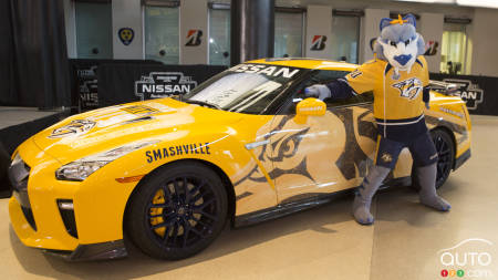 Une Nissan GT-R aux couleurs des Predators de Nashville