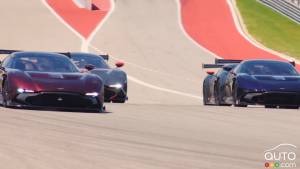 Aston Martin Vulcan Owners Light up Circuit of The Americas