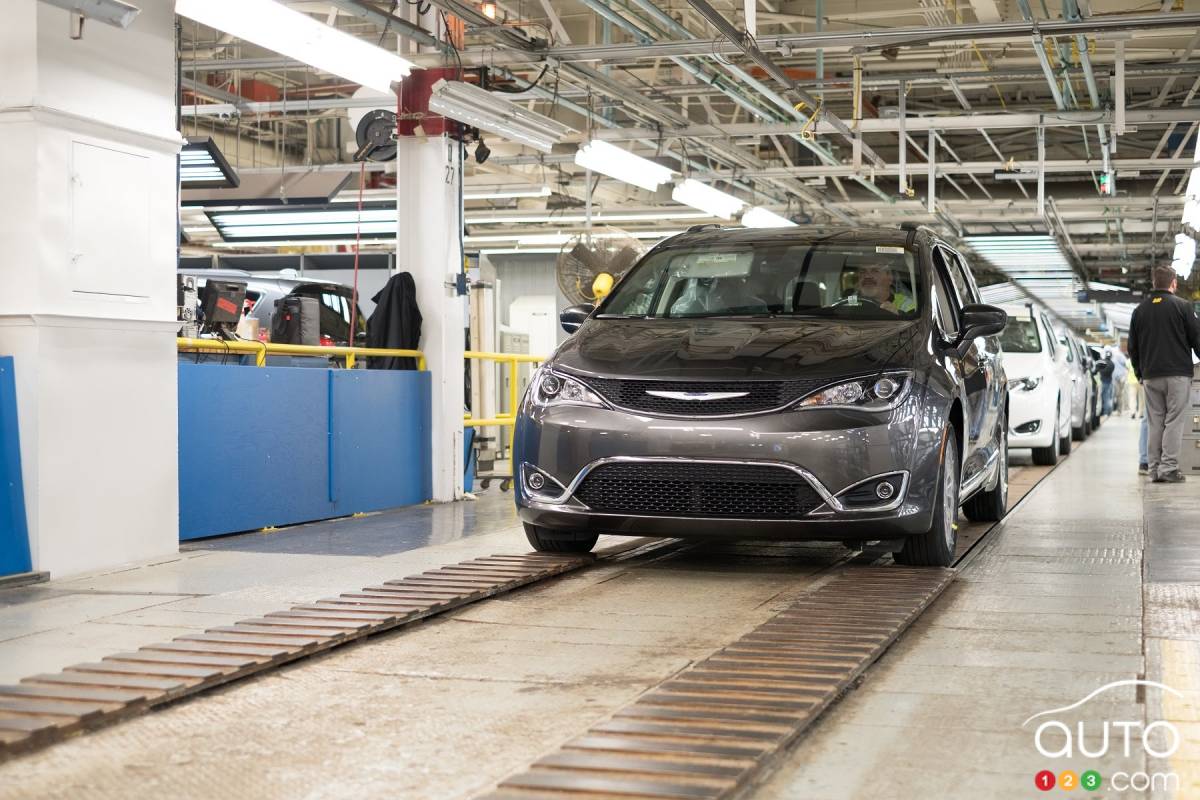Chrysler Pacifica and Dodge Grand Caravan at the Windsor Plant