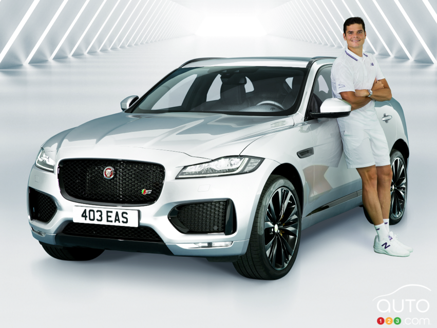 Milos Raonic and the Jaguar F-PACE