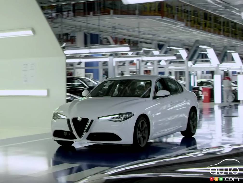 Alfa Romeo Giulia à l'usine de Cassino