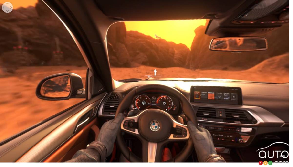 Faites l’essai virtuel du nouveau BMW X3 en 360 degrés… sur Mars!