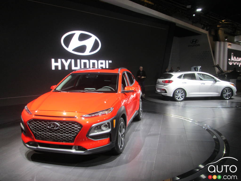 The 2018 Hyundai Kona and Accent Hatchback