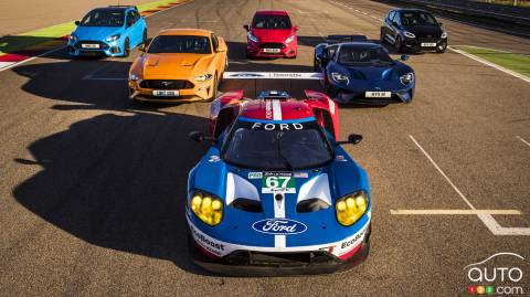 See 8 Ford Performance Cars Pushed to the Limit on a Track