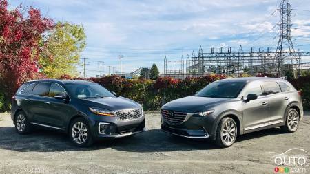 Comparison: 2019 Kia Sorento vs 2019 Mazda CX-9