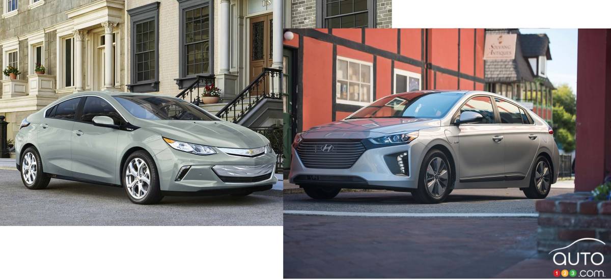 Chevrolet Volt 2018 vs Hyundai IONIQ 2018 : quoi acheter?