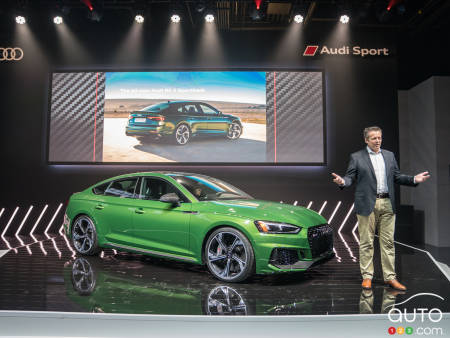 L'Audi RS5 Sportback débarque avec 444 chevaux à New York