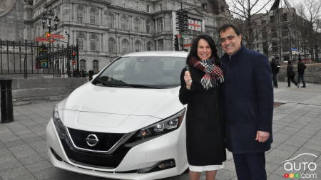 Montreal Receives 1st of 100 new 2018 Nissan LEAFs