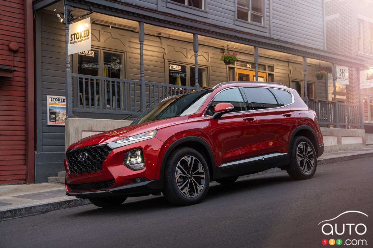Le Hyundai Santa Fe 2019 obtient le meilleur choix de sécurité de l'IIHS