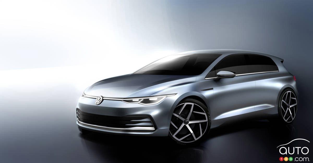 Volkswagen Teases New 2020 Golf Ahead of Launch