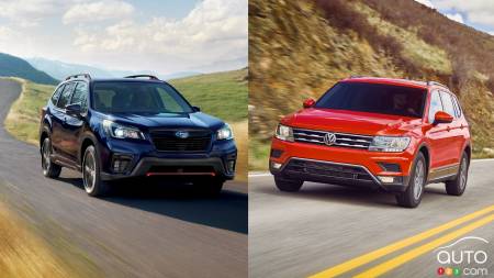 Comparaison : Subaru Forester 2019 vs Volkswagen Tiguan 2019
