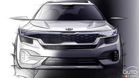 Kia dévoile deux croquis de son nouveau VUS mondial