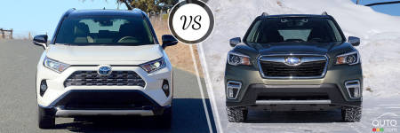 Comparaison : Subaru Forester 2019 vs Toyota RAV4 2019