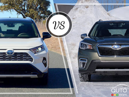 Comparaison : Subaru Forester 2019 vs Toyota RAV4 2019