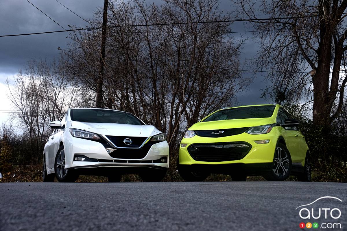 Comparaison : Chevrolet Bolt 2019 vs Nissan LEAF+ 2019