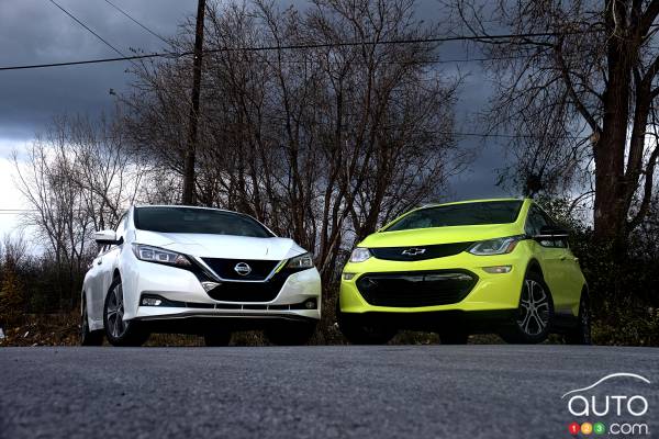 Comparaison Chevrolet Bolt 2019 Vs Nissan Leaf 2019