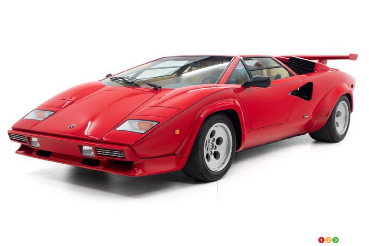 La Lamborghini Countach 1984 de Mario Andretti est à vendre