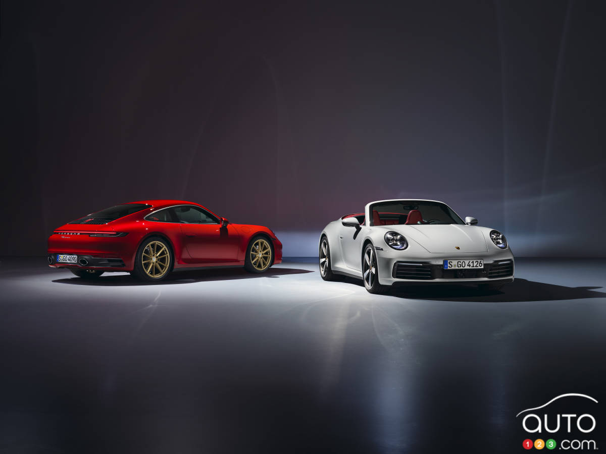 Le coupé et le cabriolet 911 Carrera 2020 débarquent chez Porsche