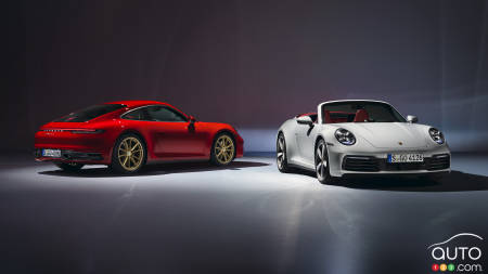 Le coupé et le cabriolet 911 Carrera 2020 débarquent chez Porsche