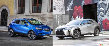 Comparaison : Buick Encore 2019 vs Lexus UX 2019