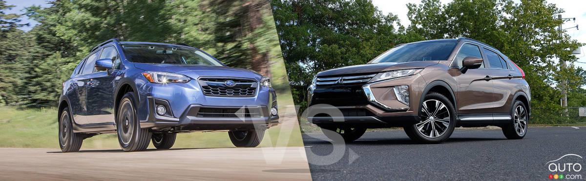 Comparaison : Mitsubishi Eclipse Cross 2019 vs Subaru Crosstrek 2019