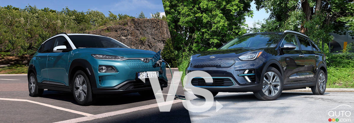 Comparaison : Hyundai Kona électrique 2019 vs Kia Niro EV 2019