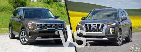 Comparaison : Hyundai Palisade 2020 vs Kia Telluride 2020