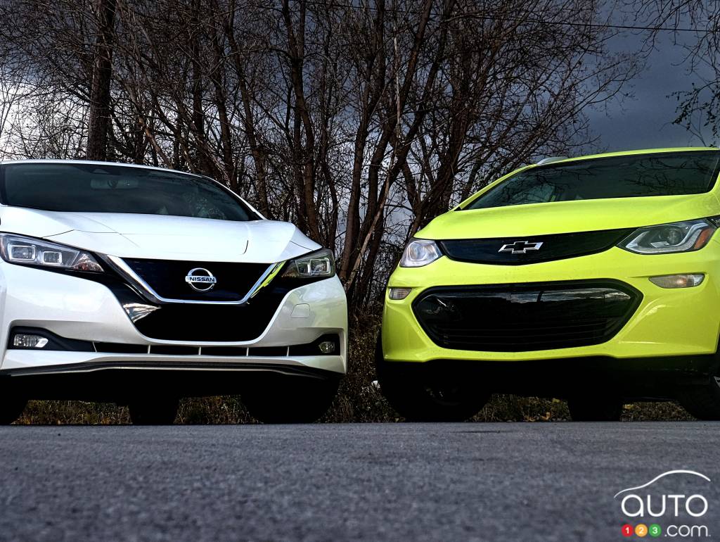 Nissan LEAF et Chevrolet Bolt