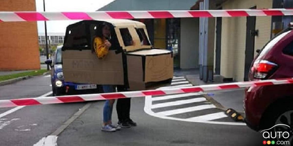 That time They Built a Cardboard Car to Access a Drive-Thru…