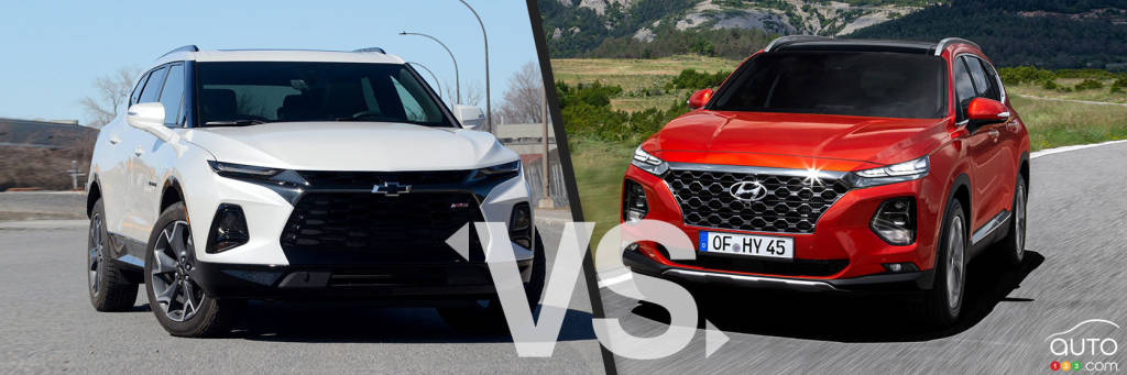 Comparison: 2020 Chevrolet Blazer vs 2020 Hyundai Santa Fe