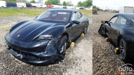 Owner Wrecks Porsche Taycan After Driving it Only 24 km