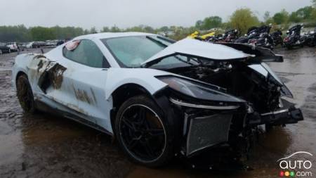 This Wrecked 2020 Corvette Could Be Worth More Than New