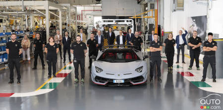 Lamborghini produit sa 10 000e Aventador