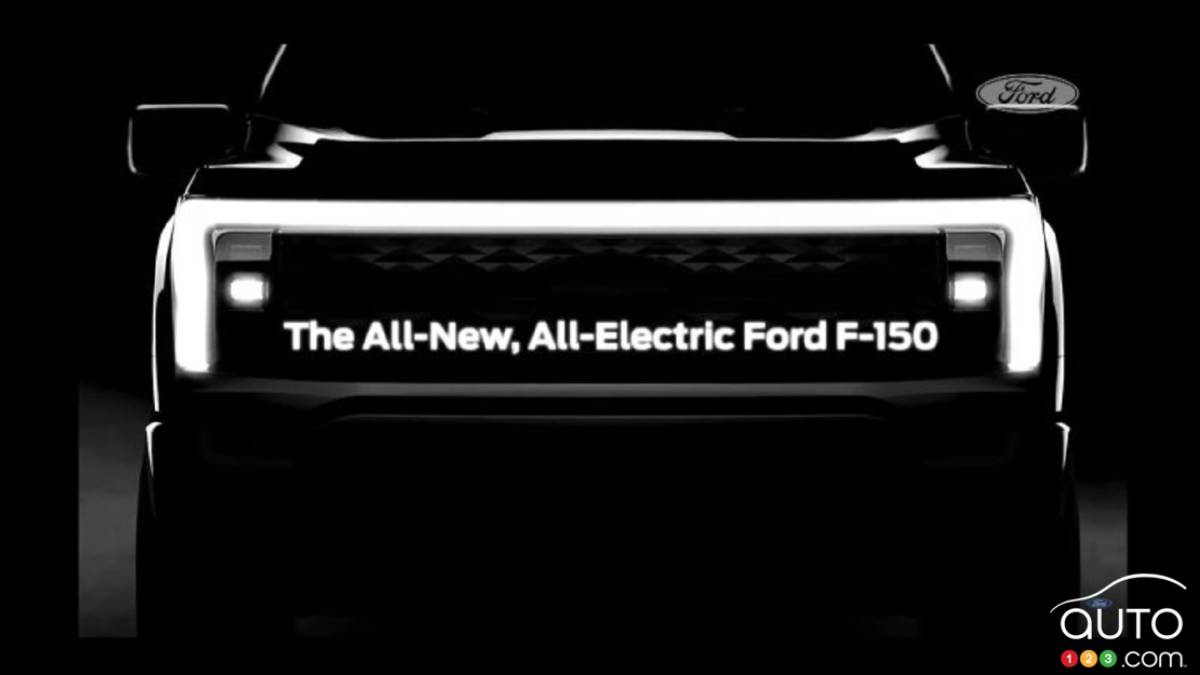 Ford Shows Front Grille of Future F-150 Electric Truck