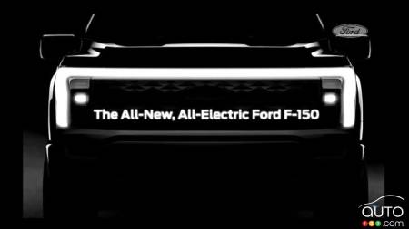 Ford Shows Front Grille of Future F-150 Electric Truck
